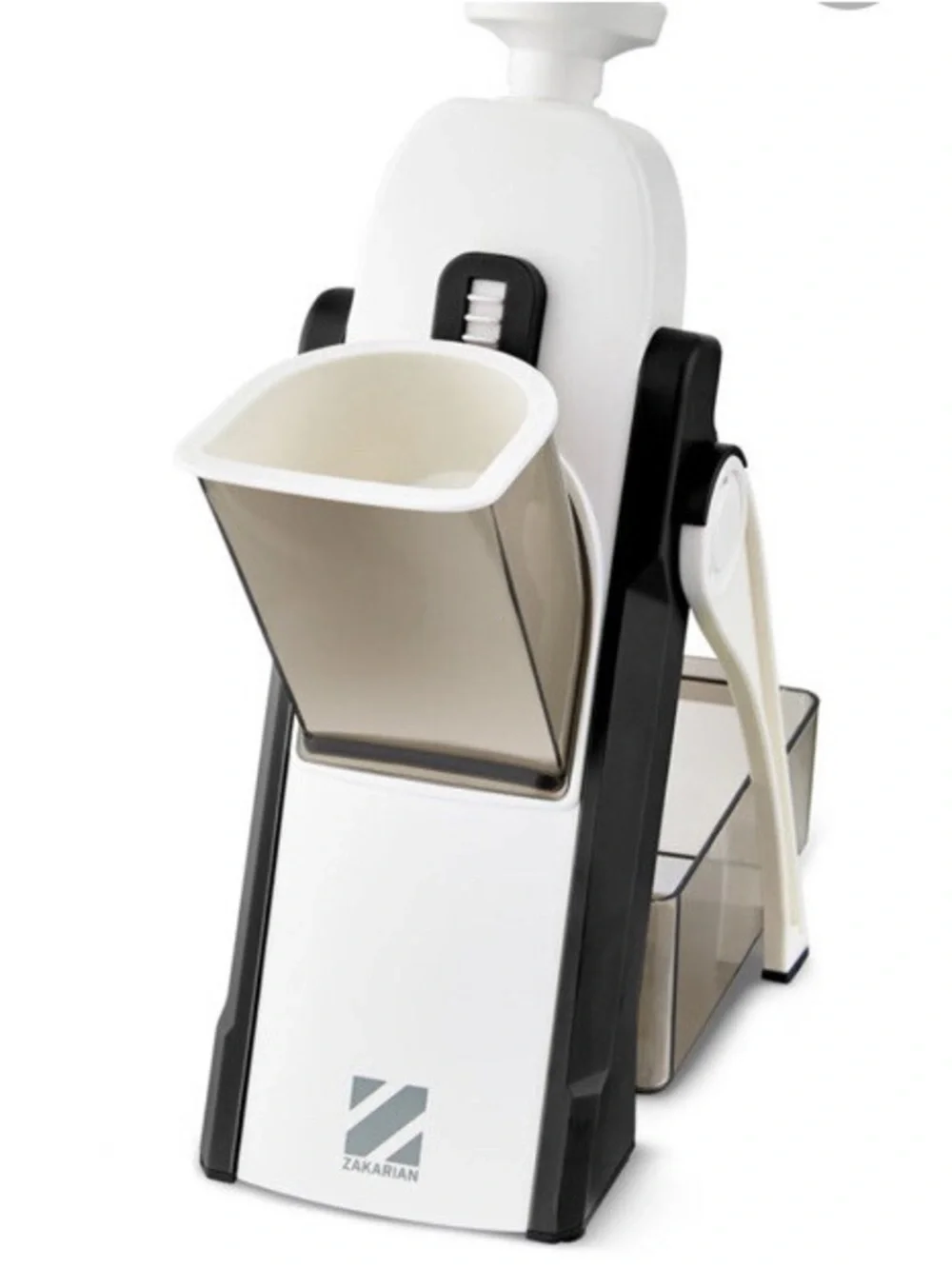 Zakarian Safe Slice Mandoline - White and Smoke
